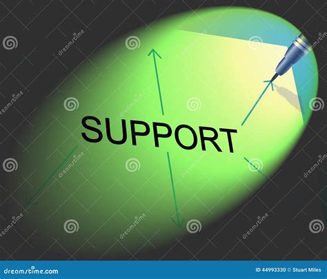 Help Supporting Shows Advice Solution And Info Stock Illustration