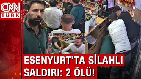 Esenyurt ta tekel bayisinde silahlı saldırı 2 kişi hayatını kaybetti