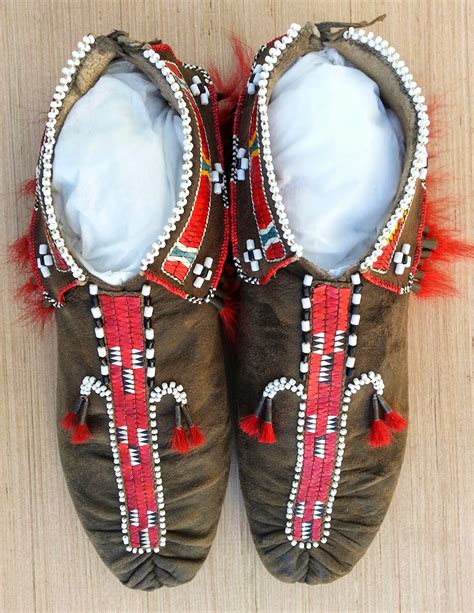 Contemporary Makers Quilled And Beaded Moccasins By Eli Motsay