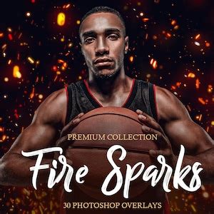 Fire Sparks Photoshop Overlays, Photoshop Overlays, Photo Overlay ...