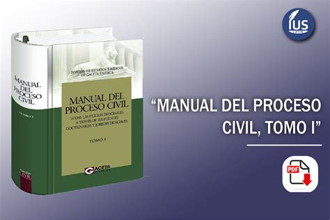 Manual Del Proceso Civil Tomo I Ius Latin