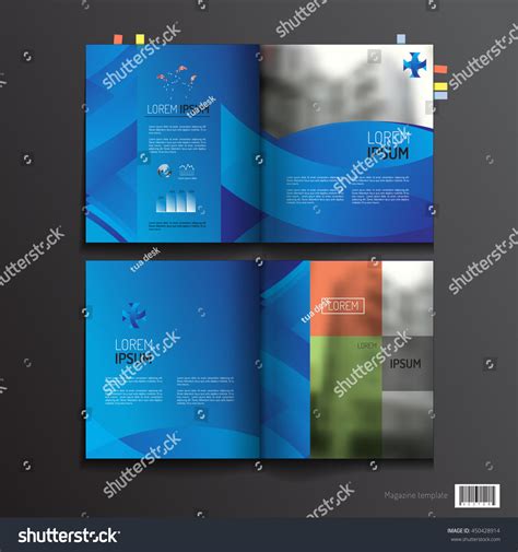 Magazine Template Design Pages Layout Vector Stock Vector (Royalty Free ...