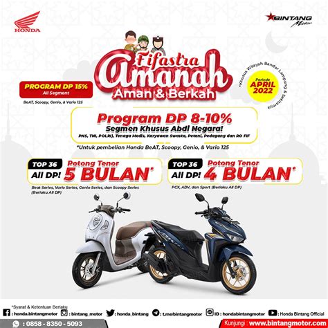 Review Promo Bintang Motor Bulan April 2022 Honda Bintang Motor