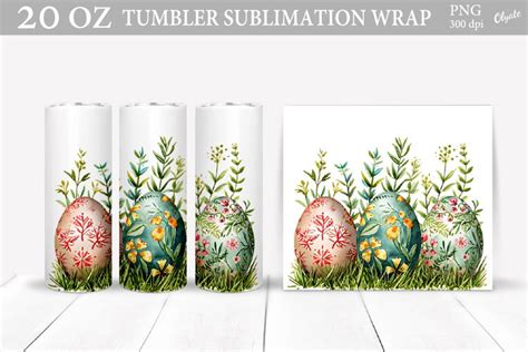 Easter Egg Tumbler Wrap Sublimation Png Oz Tumbler