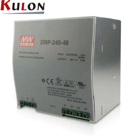 Original Meanwell Drp-240-48 240w 5a 48v Single Output Industrial Din ...