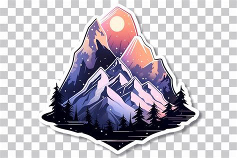 Winter Mountains Majesty Icy Free Png Digital Sticker Wallpapers