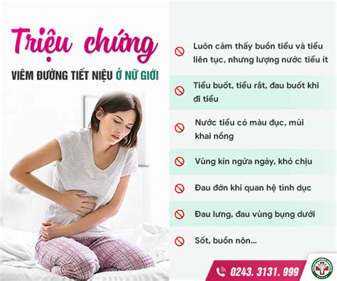 Triệu chứng viêm đường tiết niệu ở nữ giới