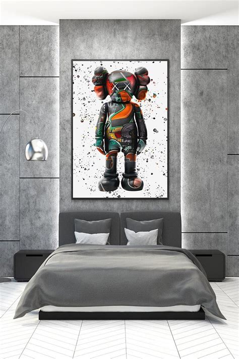 Grafitti Kaws Wall Art - Etsy