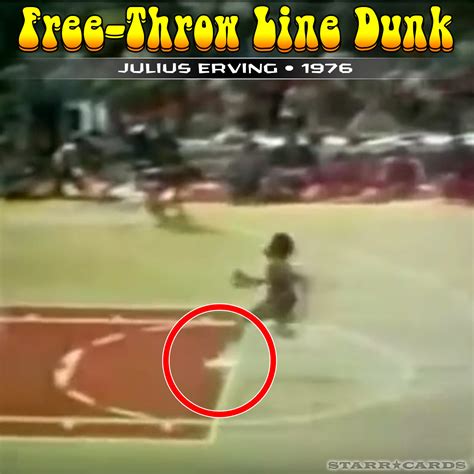 Julius Erving Free Throw Line Dunk