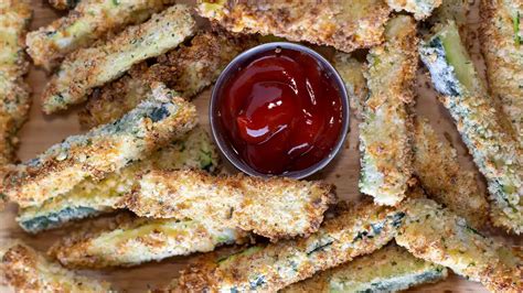 Easy Air Fryer Zucchini Fries Are Crispy And Perfect For Dipping