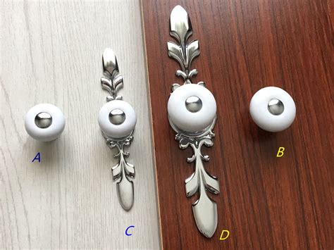 Dresser Knobs Drawer Knob Cabinet Pulls Handles Silver White | Etsy 