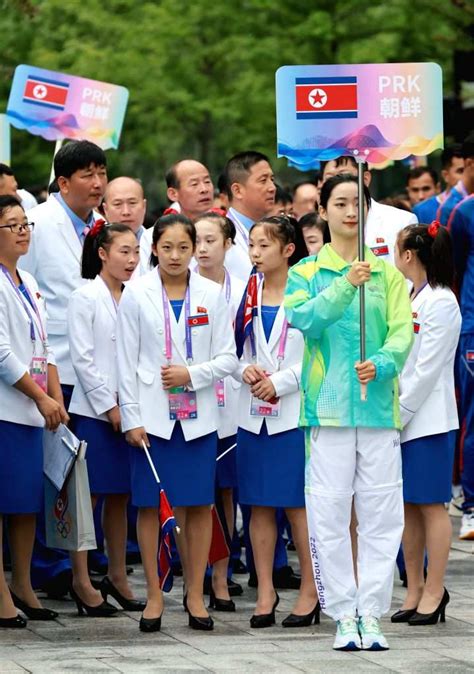 N. Korean delegation for Asian Games enters athletes' village