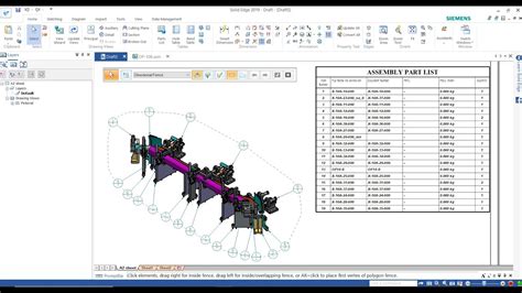 Solid Edge Part List Solid Edge Drafting Tutorial YouTube