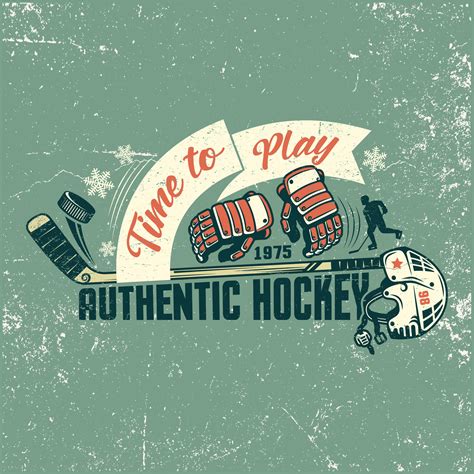 Retro hockey poster 39646864 Vector Art at Vecteezy