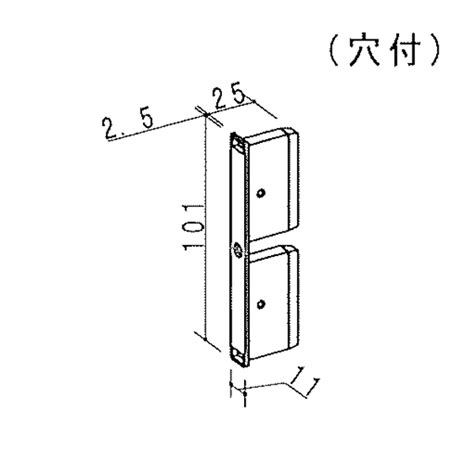 協伸アルミ工業株式会社 インターネットショップ 100x10角格子キャップ（穴付） B Cp10010a 【10個】