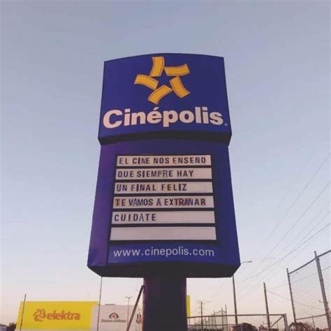 Cinépolis da mensaje a sus seguidores a través de carteleras