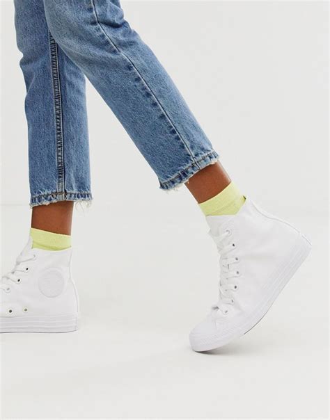 Заказать Повседневные кроссовки Белые однотонные кроссовки Converse ...