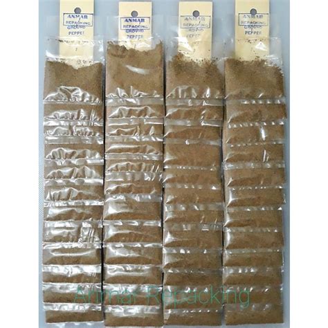 Ground Pepper Pure Black Pepper Layer X Pieces Net G Fresh Pack