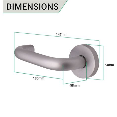 Return To Door Lever On Rose 19 X 52mm Satin Aluminium 19mm Euro Thumbturn Cylinder Lock