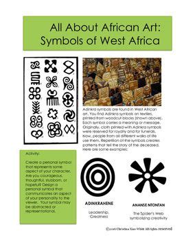 African Art Adinkra Symbols Sketchbook Prompts Middle And High School