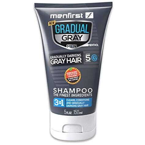 Menfirst Gradual Gray 3 In 1 Grey Hair Reducing Shampoo For Men Scalp Wash That Cleans