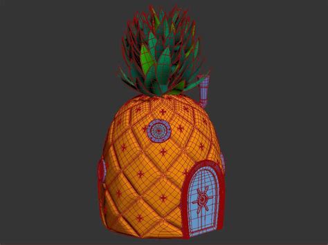 Spongebob S Pineapple House D Model By Deleon D