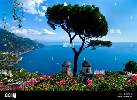 Italy Campania Amalfi Coast Ravello Rufolo View Stock Photo Alamy