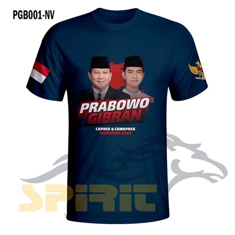 Jual Kaos Prabowo Gibran Baju Lengan Pendek Prabowo Gibran Capres