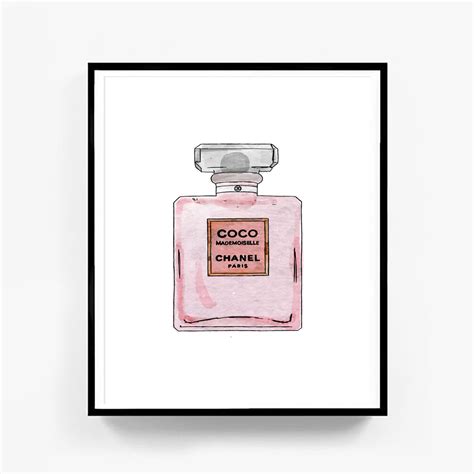 Chanel Art Printed Large Chanel Wall Art Coco Chanel Poster Coco Chanel