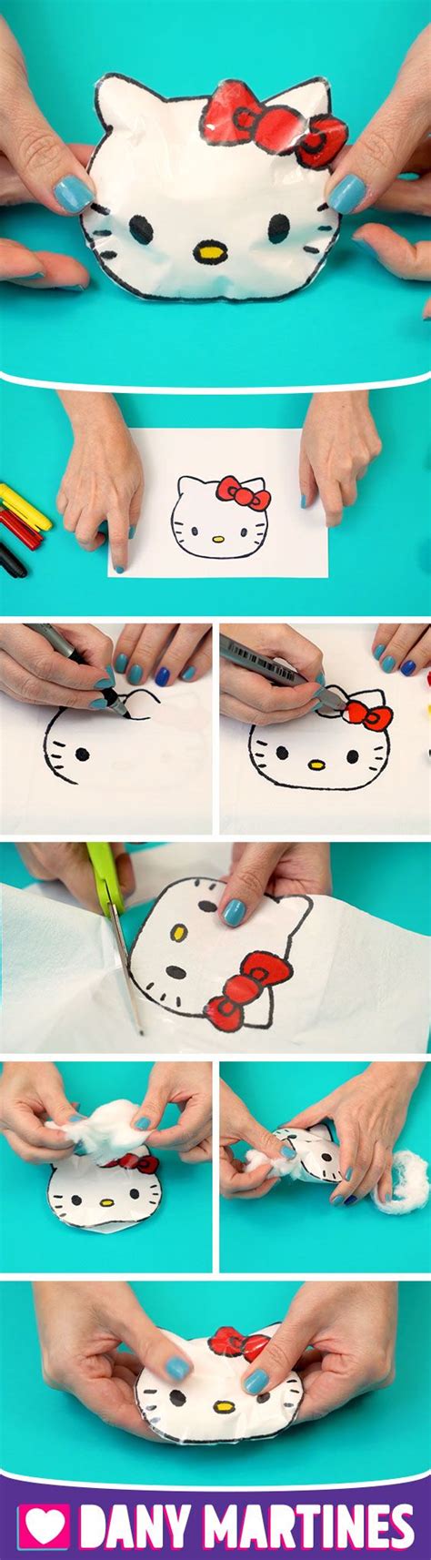 Faça você mesmo um Paper Squishy Hello Kitty fofinho cute fofo