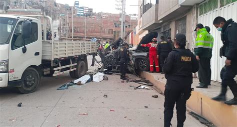 Puno Choque Entre Camioneta Y Camión Deja 4 Fallecidos Edicion Correo