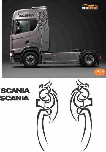 Naklejki Naklejka Scania Na KabinĘ Tir Model 16 Za 250 Zł Z Radomska