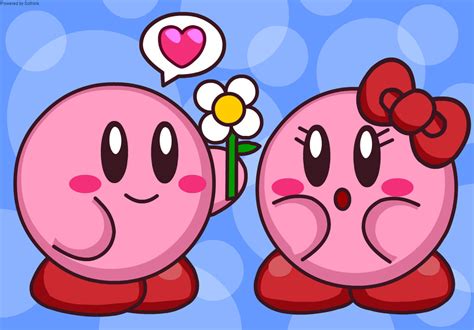 Kirby Give Flower By Kittykun123 On Deviantart