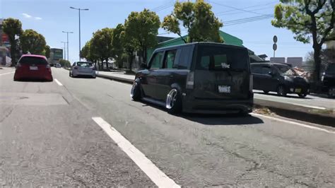 走行動画でも🥺 Scion Xb Toyota Bb Slammed Bagged エアサス Stance Youtube