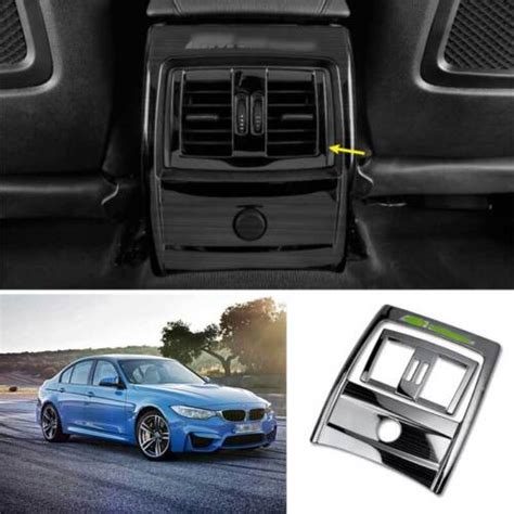 For BMW 3 4 Series M3 M4 2013 19 Black Titanium Rear Air Outlet Anti