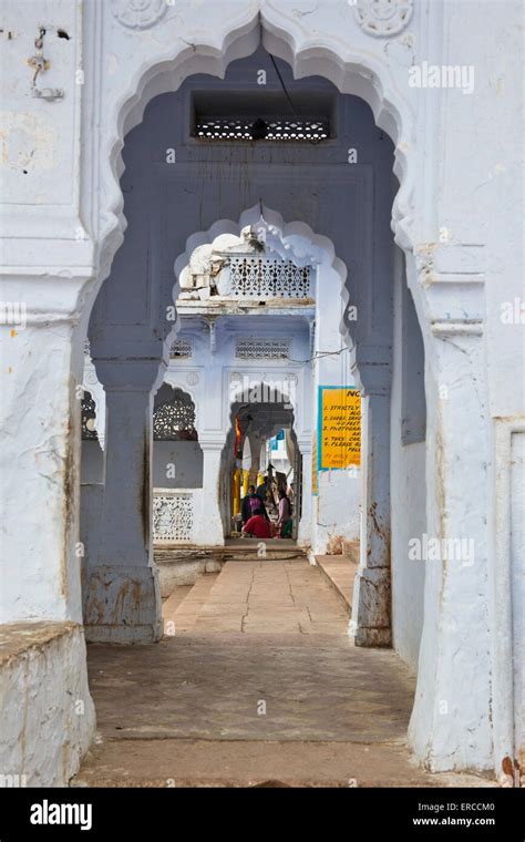 India, Rajasthan, Pushkar, local temple Stock Photo - Alamy