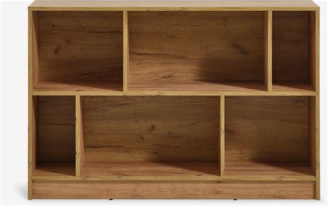 Bookcase Mosbjerg Shelves Oak Colour Jysk