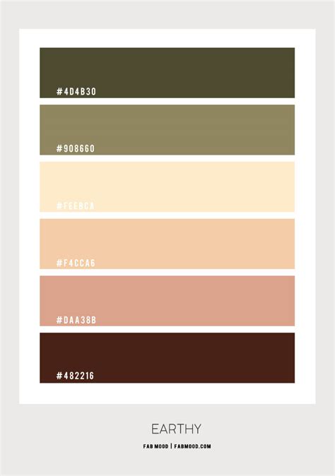 Olive Sage And Warm Earth Tone Colour Scheme Colour Palette 144