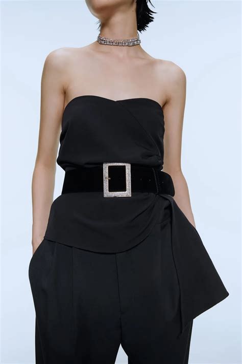 Miwens все Za пояса с кристаллами для женщин золото Макси навалом ...