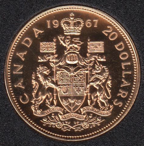 1967 20 Gold Canada 20 Dollars Canada Coins