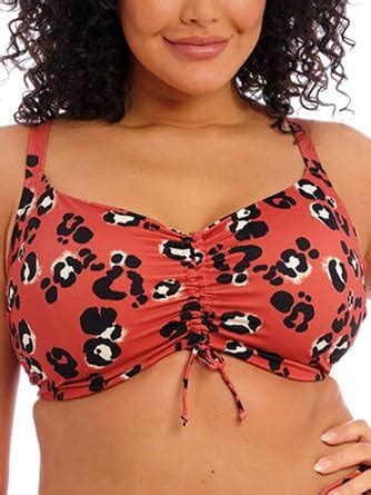 Elomi TERRACOTTA Kotiya Plunge Underwire Bikini Swim Top US 42G UK