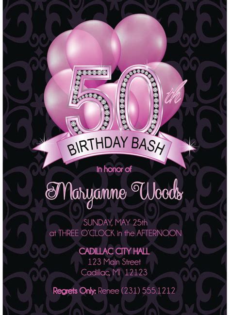 14 50th Birthday Invitations Free Psd Ai Vector Eps Format Download Free And Premium Templates