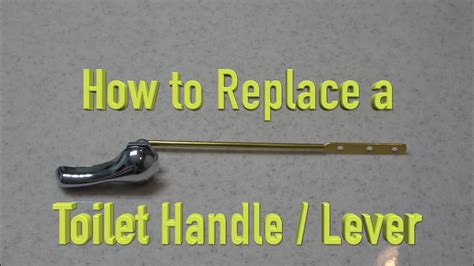 How To Replace A Toilet Handle Flush Lever Youtube