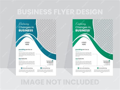 Premium Vector | Unique and modern business flyer template design