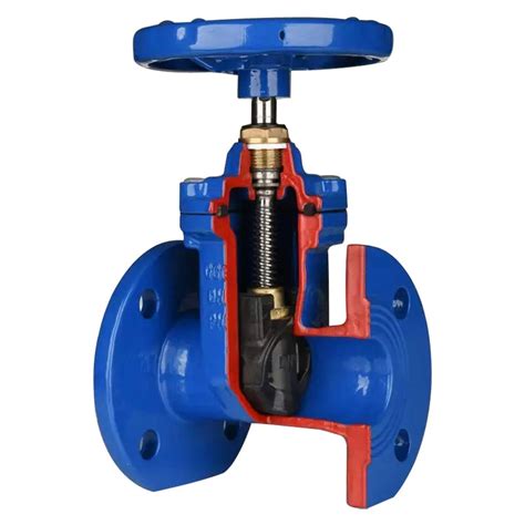 Din3202 F4 Flanged Resilient Gate Valve Non Rising Stem Soft Seated