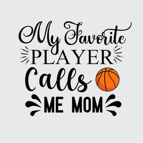 Premium Vector My Favorite Player Calls Me Mom Svg Design