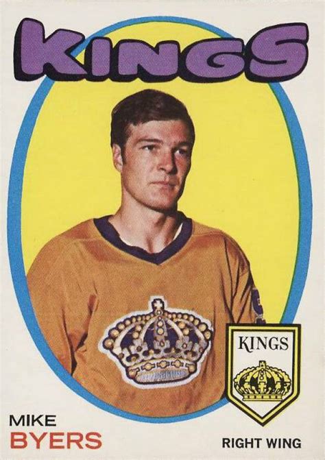 1971 O Pee Chee Mike Byers 34 Hockey VCP Price Guide