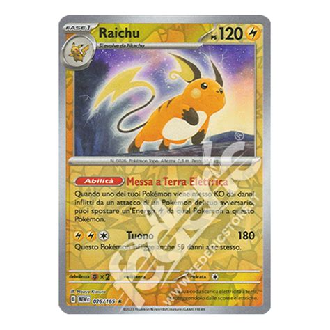 026 165 Raichu Rara Reverse IT MINT Federicstore