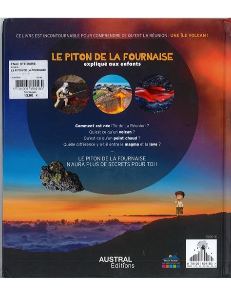 Livre Le Piton de la Fournaise expliqué aux enfants