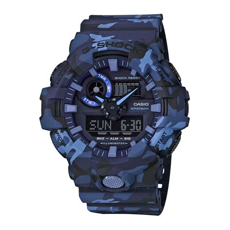 Reloj G SHOCK GA 700CM 2A Resina Hombre Azul Btime